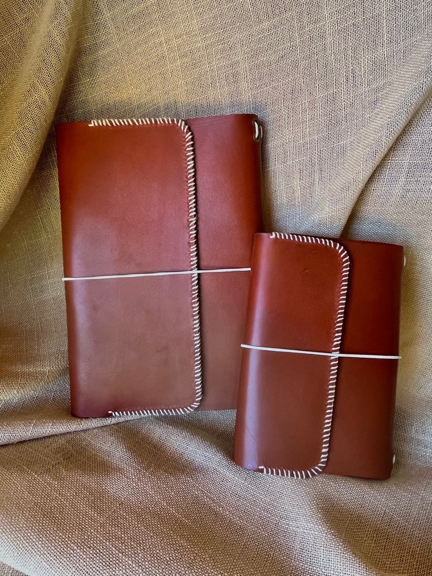 Carnet couverture en cuir personnalisable