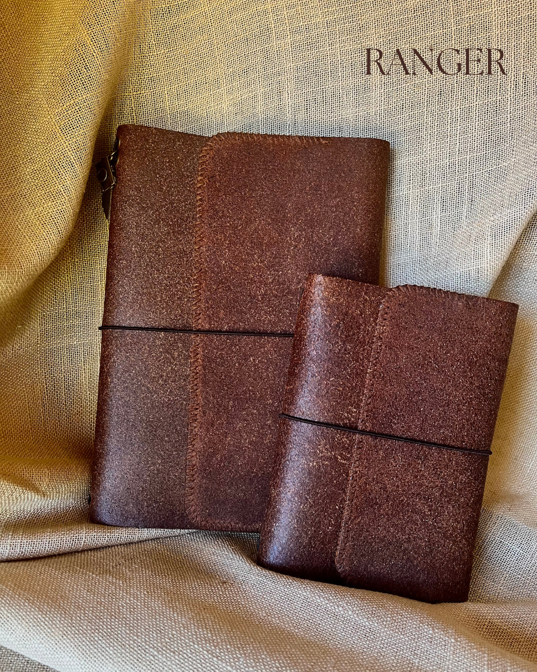 Carnet couverture en cuir personnalisable