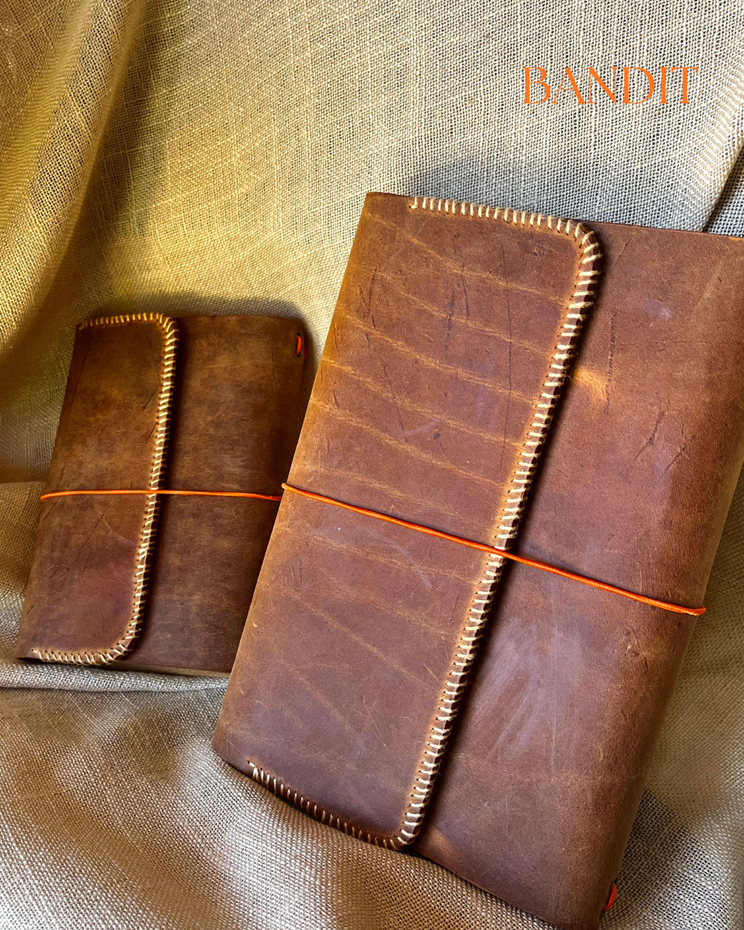 Carnet couverture en cuir personnalisable