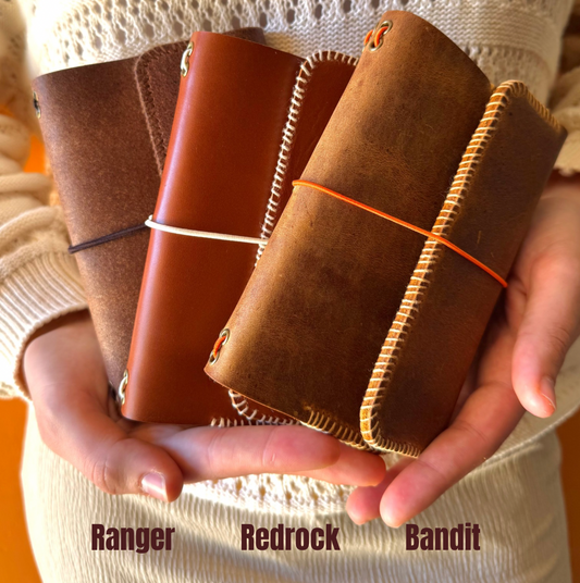 Carnet couverture en cuir personnalisable