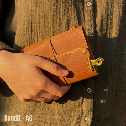 Carnet couverture en cuir personnalisable